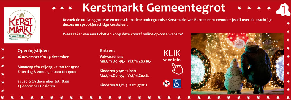 Kerstmarkt Gemeentegrot Valkenburg